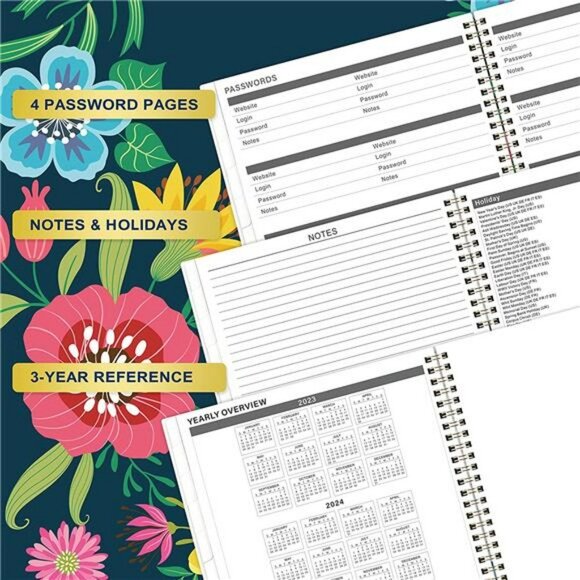 2023-2025 Monthly Planner/Calendar - 3 Year Monthly Planner, 9" x 11", 36 - Picture 5 of 7